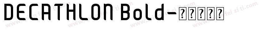 DECATHLON Bold字体转换